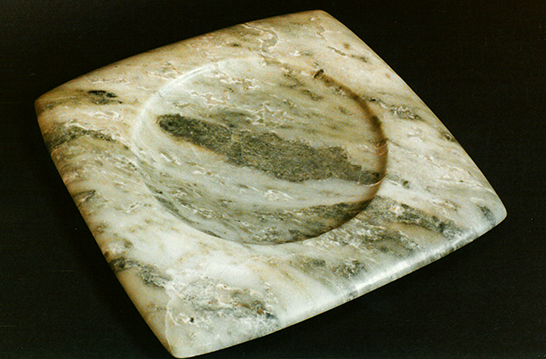Ashtray in Viana Green marble